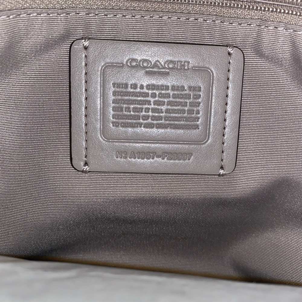 Gray Coach Purse- like brand new!